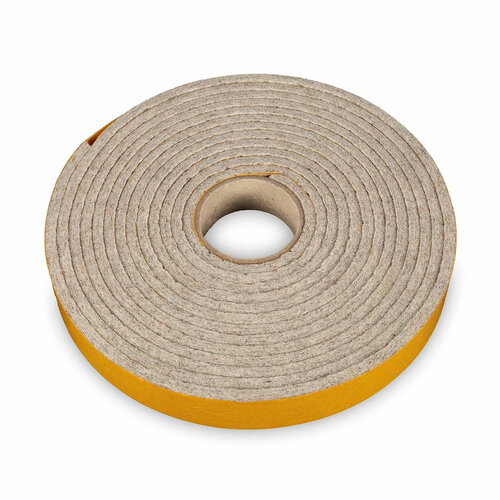 4 Meter - Zelfklevend Vilt / 20mm Plakvilt op Rol - Grijs (gemêleerd) - Breedte: 20mm - Dikte: 4 mm