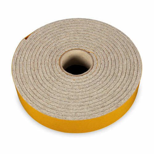 4 Meter - Zelfklevend Vilt / 30mm Plakvilt op Rol - Grijs (gemêleerd) - Breedte: 30mm - Dikte: 4 mm