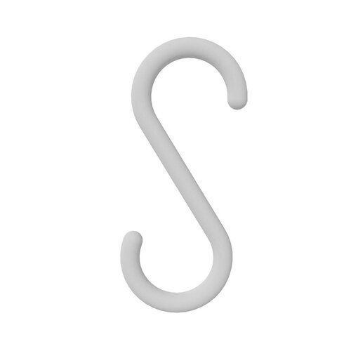 100 stuks - S-Haak - Kunststof - Wit - 5,5cm - type SH-1