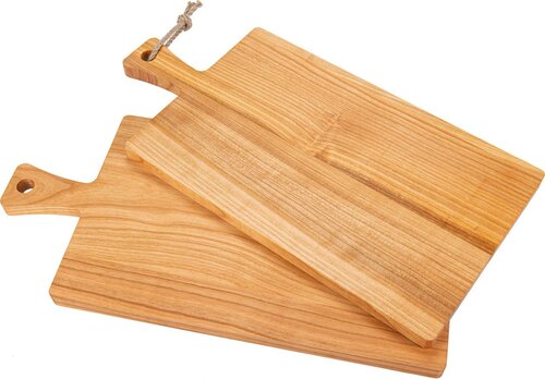 40cm x 20cm - Houten Snijplank Met Handvat en Koord / Serveerplank - type HRS-Kersen40