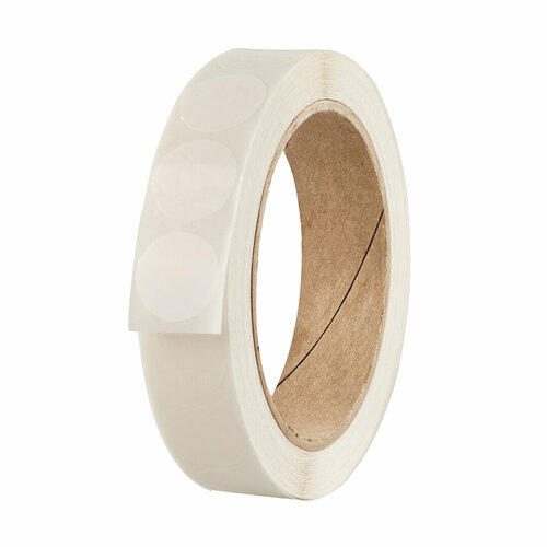 20mm Ronde Sluitzegels / Sluitsticker - Rol van 1000 stuks - Transparant