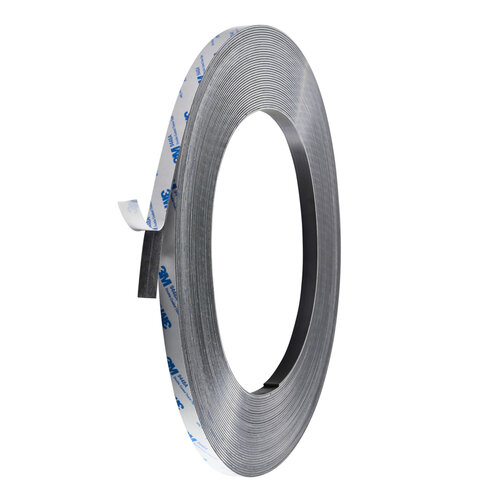 12,7mm (0,5 inch) - Zelfklevende Magnetische Tape / Premium Magneetband - 1mm dik - Rol van 30 Meter 