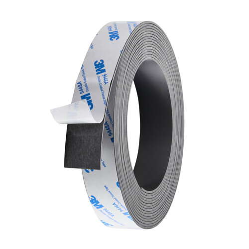 25mm - Zelfklevende Magnetische Tape / Premium Magneetband - 1mm dik - Rol van 5 Meter