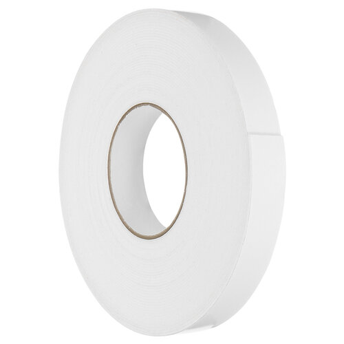 50mm - Dubbelzijdig PPE-Schuim Foamtape - Wit - 50 Meter 