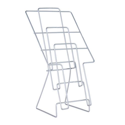 Brochurehouder / Folderhouder - Staaldraad Tafelstandaard - 3 x A4 - Type: Steel-719