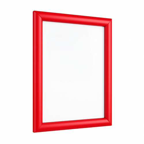 A4 - Aluminium Kliklijst - 25 mm - Rood (Snap Frame / Posterlijst)