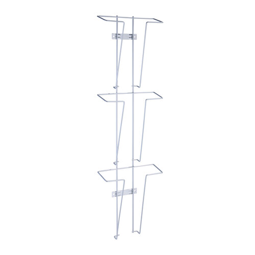 Brochurehouder / Wandfolderhouder - Staaldraad Muurstandaard - 3 x A4 - Type: Steel-723