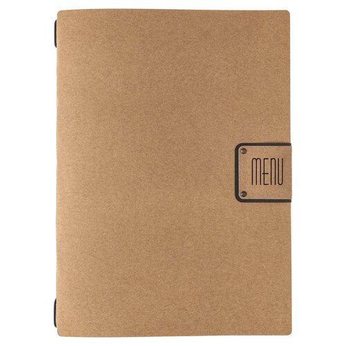 Menumap / Menukaart Mappen - Type: ECOMENU - Lichtbruin - A4