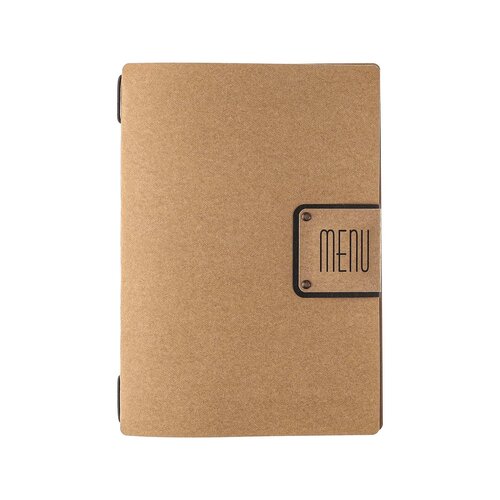 Menumap / Menukaart Mappen - Type: ECOMENU - Lichtbruin - A5