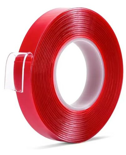 15mm - Dubbelzijdige PET Tape - Transparant - 50 Meter Op Rol