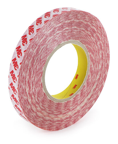 9mm - 3M GPT-020F Dubbelzijdige PET Tape - Transparant - 50 Meter Op Rol