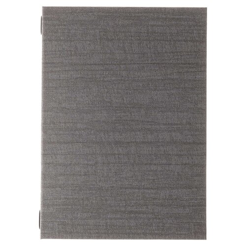 A4 Hotelmap met insteekhoezen (uitbreidbaar van 4 tot 8 pagina's) - Type: Luxury Grey A4 