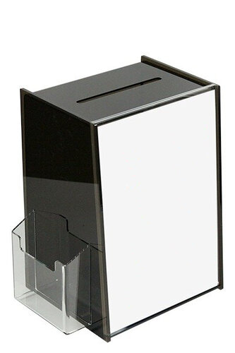 Zwarte Donatiebox / Stembus / Ideeënbus - Type DB-1203