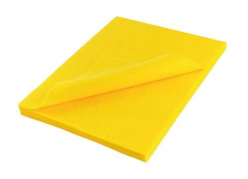 30 x 22 cm - Geel - Knutselvilt / Hobbyvilt / Acrylvilt - Dikte: 1,6 mm