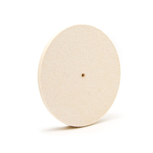 ø 100mm Polijstschijf - Dikte: 5mm - 95% Premium Wolvilt 