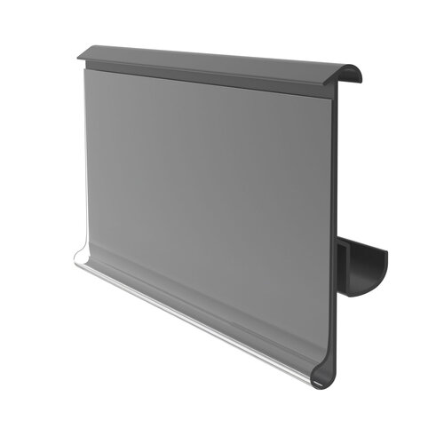 99cm Prijsrails (39mm) voor Tegometal Schappen / Scannerprofiel / Etikethouder / Data Strip -  Grijs Aluminiumkleurig - Hoogte 39mm