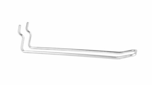 16cm - Dubbele Gaatjeswand / Perfowandhaak / Boardhaak / Displayhaak - Metaal - type: PHO-16D