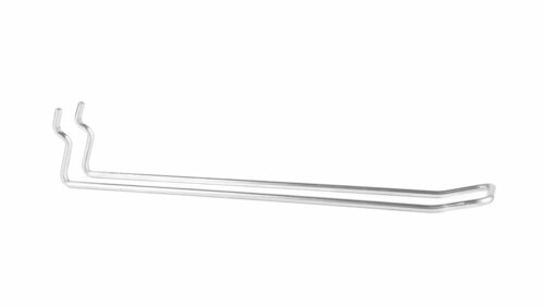 20cm - Dubbele Gaatjeswand / Perfowandhaak / Boardhaak / Displayhaak - Metaal - type: PHO-20D