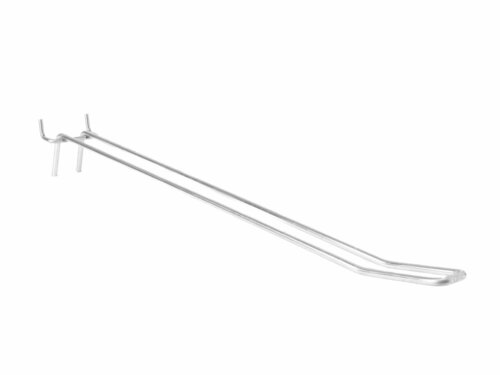 Perfowand Blisterhaak - 40 cm - Dubbel met Draadbrug - Metalen Gaatjeswand Displayhaak - type: PH15-40D