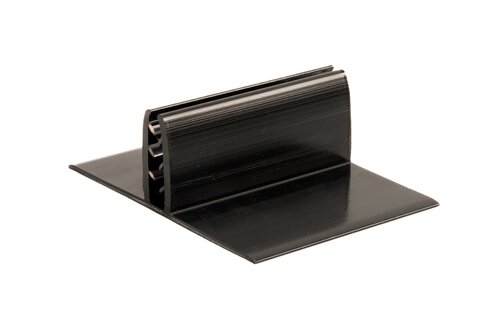 7,5cm - Zwarte PVC Houder / Standaard / Gripper Voet - Type: V4