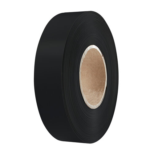 Inlegstroken voor Prijsrails (39mm)  - Zwart - Rol van 100 meter
