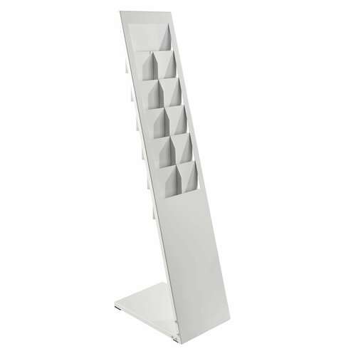 Witte Brochurehouder / Folderhouder - 6 x A4 - Type: S-733 