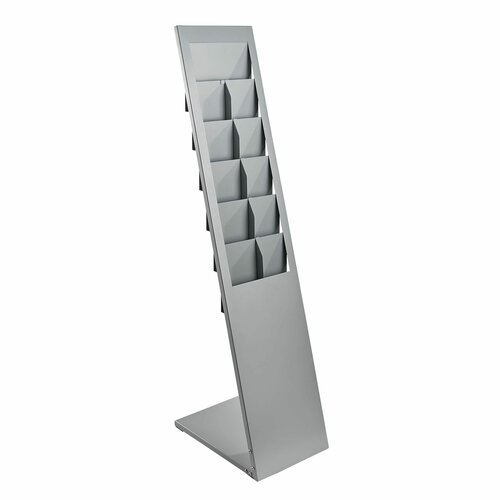 Zilveren Brochurehouder / Folderhouder - 6 x A4 - Type: S-731 