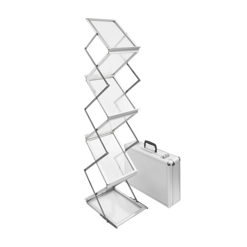 Opvouwbare Brochurehouder / Folderhouder - 6 x A4 - Type: S-157