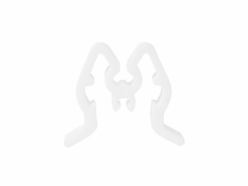 100 stuks - Witte Artikelstopper / Productstopper voor Displayhaken / Voorraadstopper / Stocklimiter - type: ALW-01