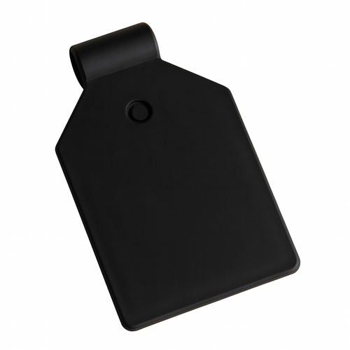 100 stuks - Zwarte Prijslabel / Scanvaantje / Pendelclip / Prijskaarthanger - 25 x 25 mm - type: PCL-25Z (Wide-6)