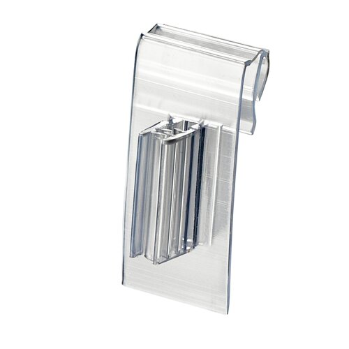 100 stuks - Supergrip / Kaartgripper / Schapstopper - voor Prijsrails / Scanrails / Scannerprofiel - 19mm - Type: SCS-01