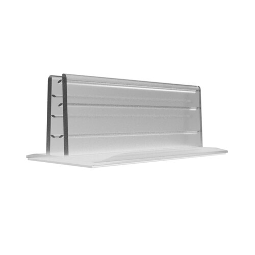 100 stuks - Zelfklevende PVC Houder (Transparant) / Standaard / Kaartgripper / Kaarthouder - 7,5 cm - Type: HTG-75