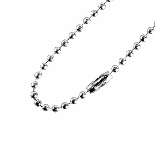 Kogelketting met sluiting - 50 cm - Kogeldiameter 2,4 mm - Chroom