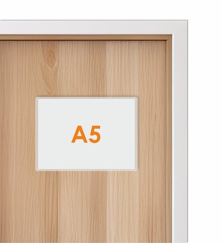 A5 Zelfklevende Insteekhoes / Transparant Flexibel Hoesje met opening aan de lange zijde 