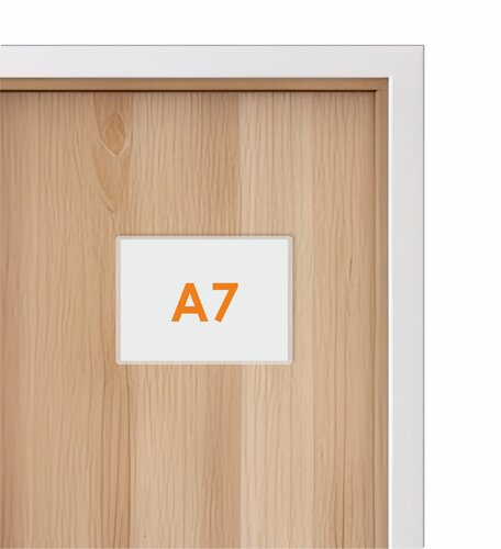 A7 Zelfklevende Insteekhoes / Transparant Flexibel Hoesje met opening aan de lange zijde 