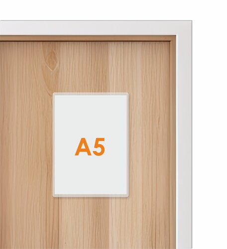 A5 Zelfklevende Insteekhoes / Transparant Flexibel Hoesje met opening aan de korte zijde 