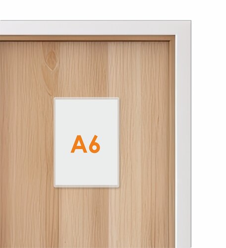 A6 Zelfklevende Insteekhoes / Transparant Flexibel Hoesje met opening aan de korte zijde 