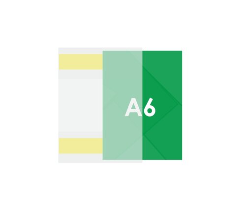 A6 PVC Posterhoes / Zelfklevende Documenthouder / C-Hoes / Wandposterhouder - A6-Staand