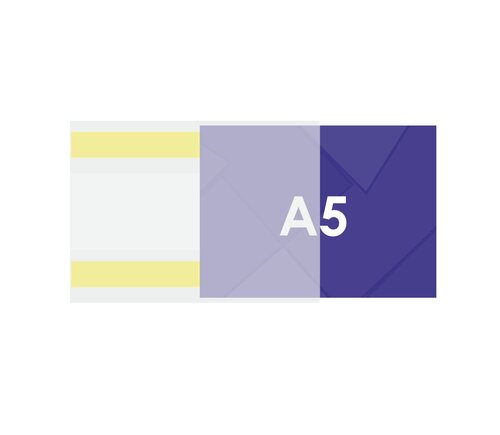 A5 PVC Posterhoes / Zelfklevende Documenthouder / C-Hoes / Wandposterhouder - A5-Liggend