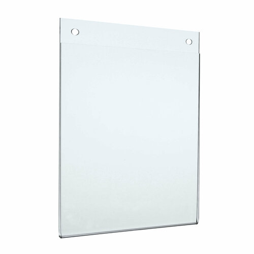 A6 U-houder met 2 boorgaten - Staand - Transparante Posterhouder / Menukaarthouder - type UB-A6-Staand 