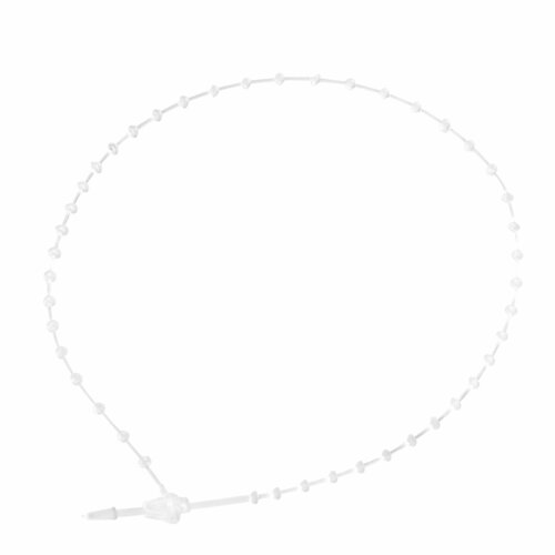 1000 stuks  - 225mm Folderkoord met Bolletjes / Labelhanger - Kunststof Transparant