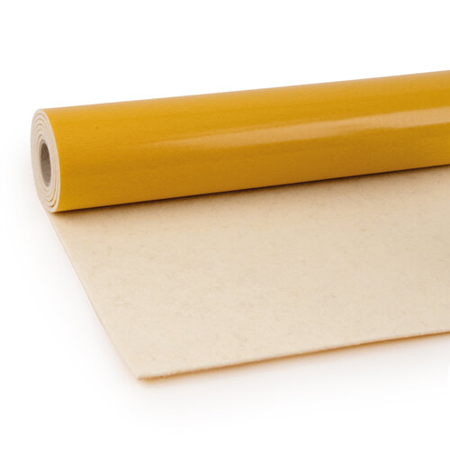 Zelfklevend Akoestisch Wolvilt / Plakvilt voor Interieurbekleding - Beige (Wolwit) - Breedte: 0,9 meter - Dikte: 4,5 mm