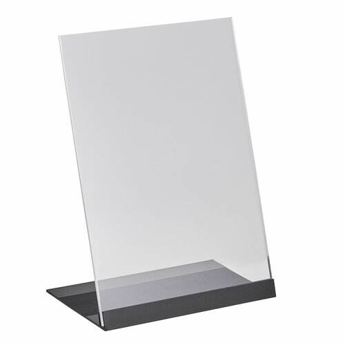 A5 L-Standaard Met  Aluminium Voet  / Tafelhouder / Menukaarthouder / Folderhouder - type L-A5-AV