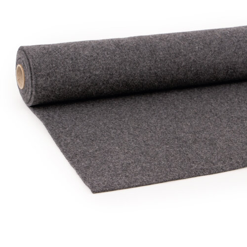 Wolvilt voor Autobekleding / Campervilt - Grijs - Breedte: 2 meter - Dikte: 3 mm