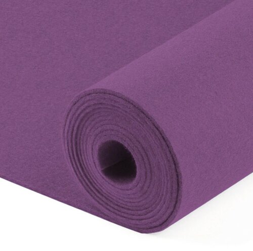 Violet Wolvilt - Breedte: 1,8 meter - Dikte: 3 mm 
