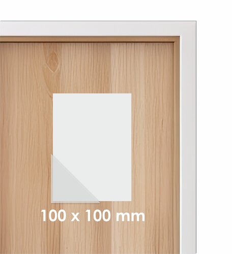 100 x 100mm Zelfklevende Insteekhoes - Transparant - Driehoek