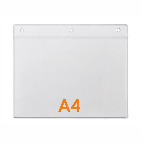 100 stuks - A4 Kaarthouder / Badgehouder - Type PHS-A4-Liggend