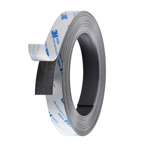 Zelfklevende Magneetband / 20mm Magnetische Tape - Dikte: 2 mm - Breedte: 20mm - Lengte: 5 Meter 