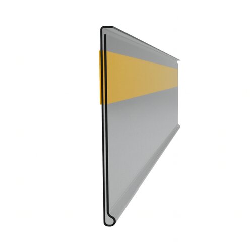 100cm Zelfklevende Prijsrail / Scanrail - Hoogte: 18 mm - Lengte 100 cm - Transparant