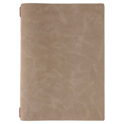 A4 Menumap met insteekhoezen (uitbreidbaar van 4 tot 8 menukaarten) - Type: Juta Bruin - Blanco